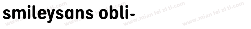 smileysans obli字体转换